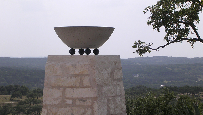 Powell Landscape Architecture - Stone Plinth